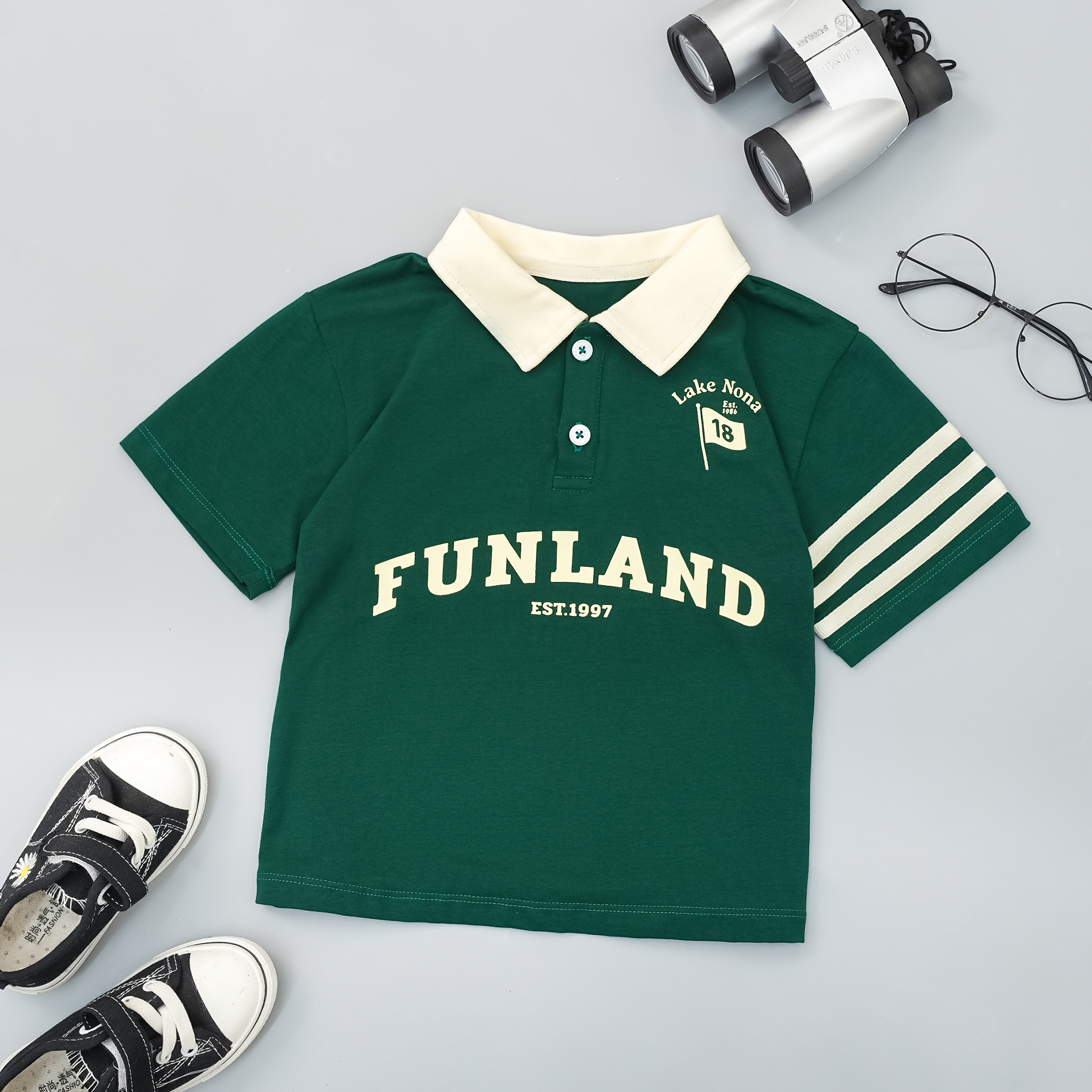 Áo thun cổ trụ tay ốp dây dệt_thumbnail_1