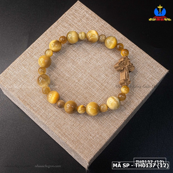 Tràng Hạt Đá Mắt Hổ vàng tâm TG gỗ_thumbnail_1