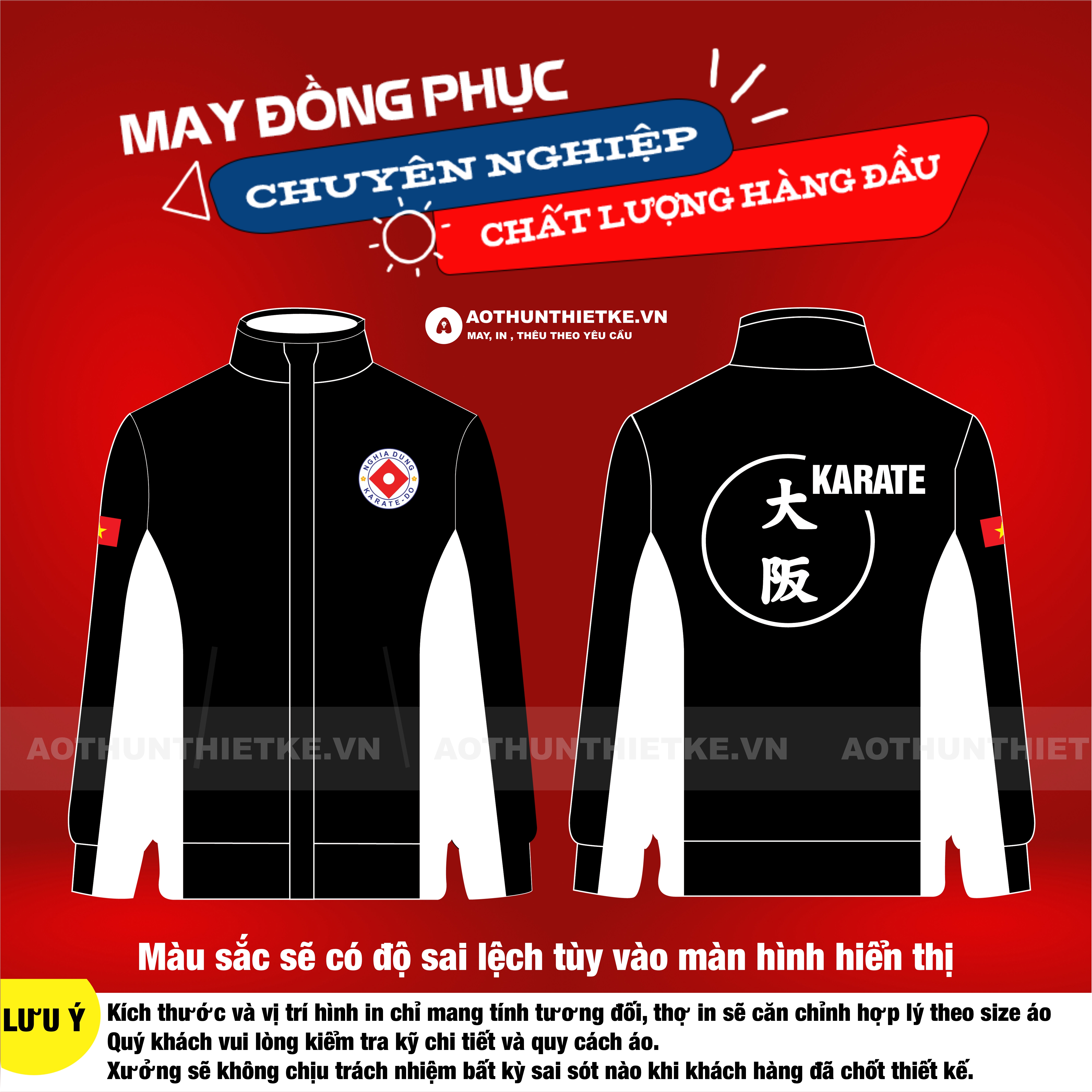  Áo Khoác CLB Karate Osaka