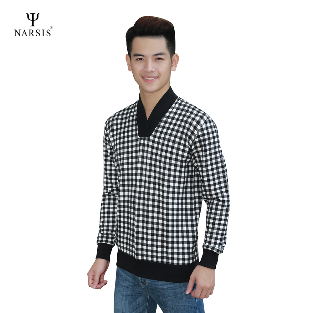 ÁO THU ĐÔNG NAM D4119 NARSIS CHẤT LIỆU THOÁNG MÁT, DỄ CHỊU, THOẢI MÁI CẢ NGÀY, DỄ VẬN ĐỘNG_thumbnail_0