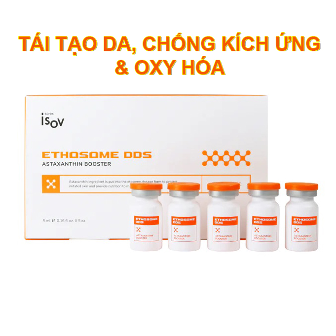 Serum tái tạo chống kích ứng và oxy hóa da Ethosome DDS Astaxanthin Booster 5ml