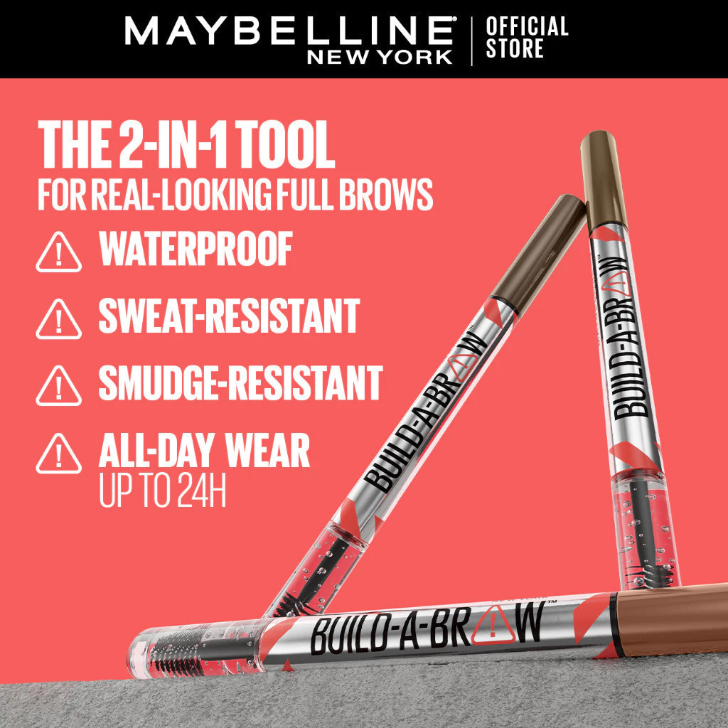 Maybelline Build-A-Brow 2-in-1 Brow Pen + Sealing Gel [Eyebrow, Eyebrow Pencil Brow, Eyebrow Gel]_thumbnail_2