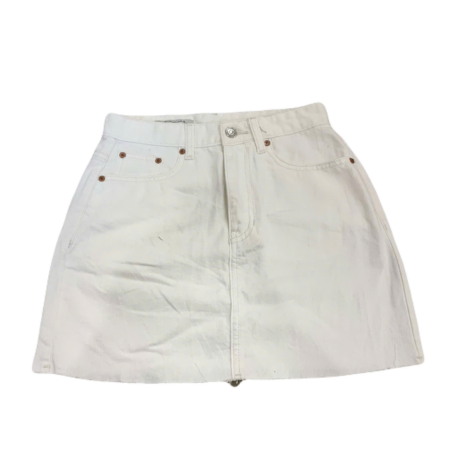 HS86 Chân váy ngắn trắng