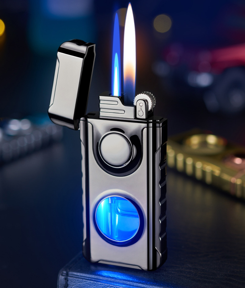 Bật lửa gas TH617 trong suốt tặng kèm đầu bơm_thumbnail_2