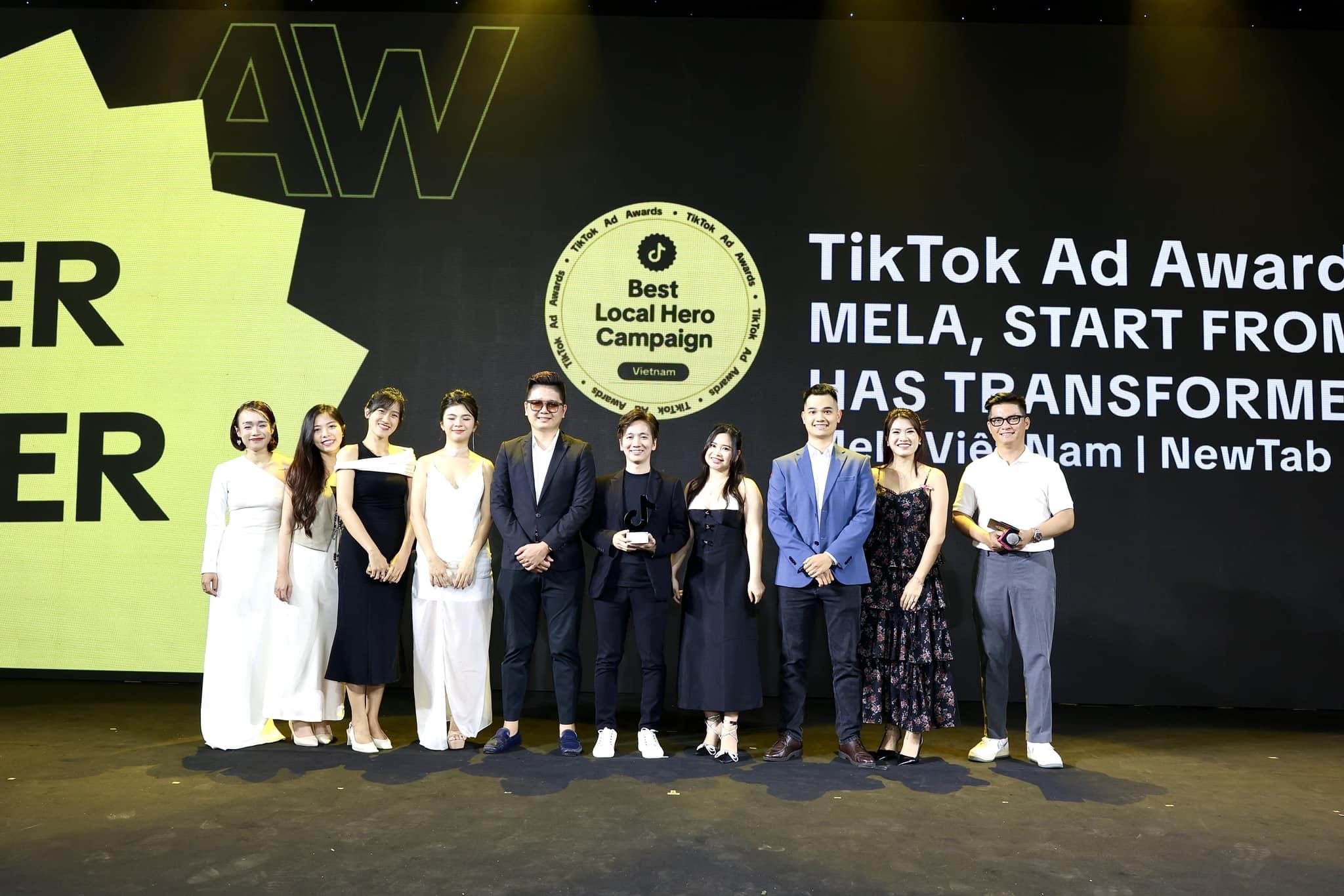 Mela Việt Nam giành chiến thắng tại hạng mục Best Local Hero Brand - TikTok Awards 2024
