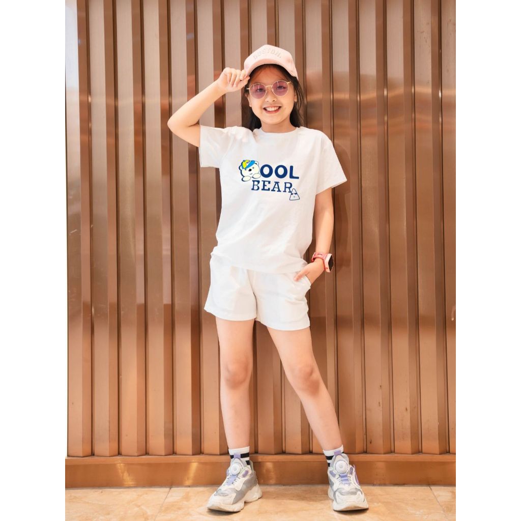 Bộ quần áo bé gái in hình 'Gấu Cool Bear'- Loza Kids SB31_thumbnail_4