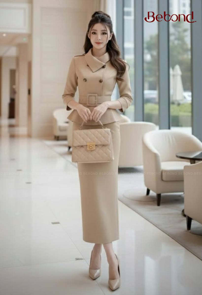 Set vets dài FAWZIYA màu BE