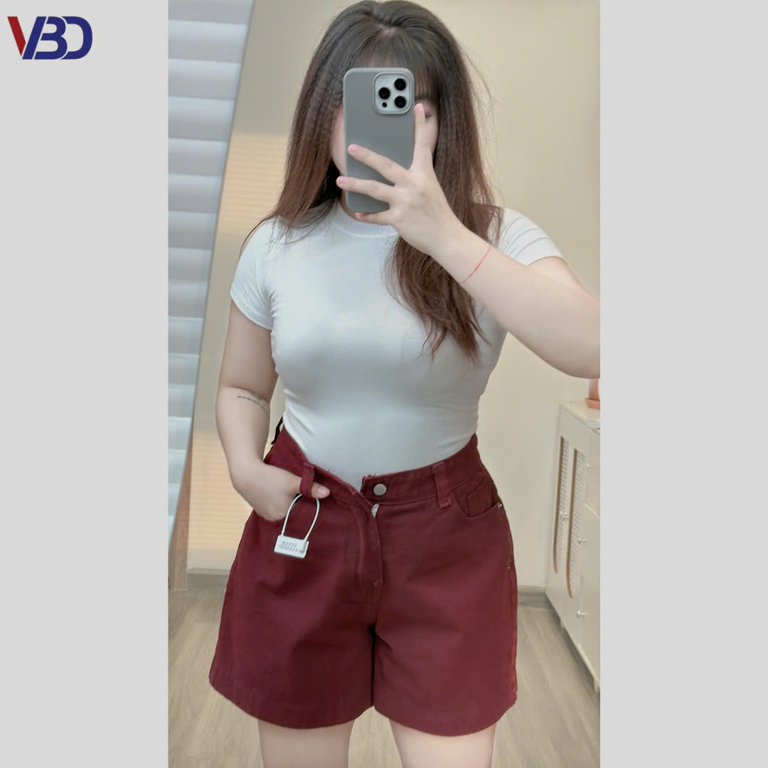 Quần short lửng thêu nơ kaki jean bigsize QSJ049 dành cho nàng béo mập từ 55-90kg_thumbnail_13