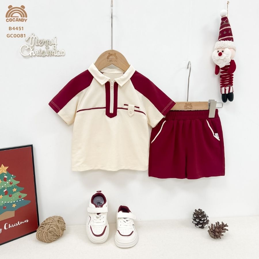Bộ cộc BE phối đỏ polo cổ khóa_thumbnail_1