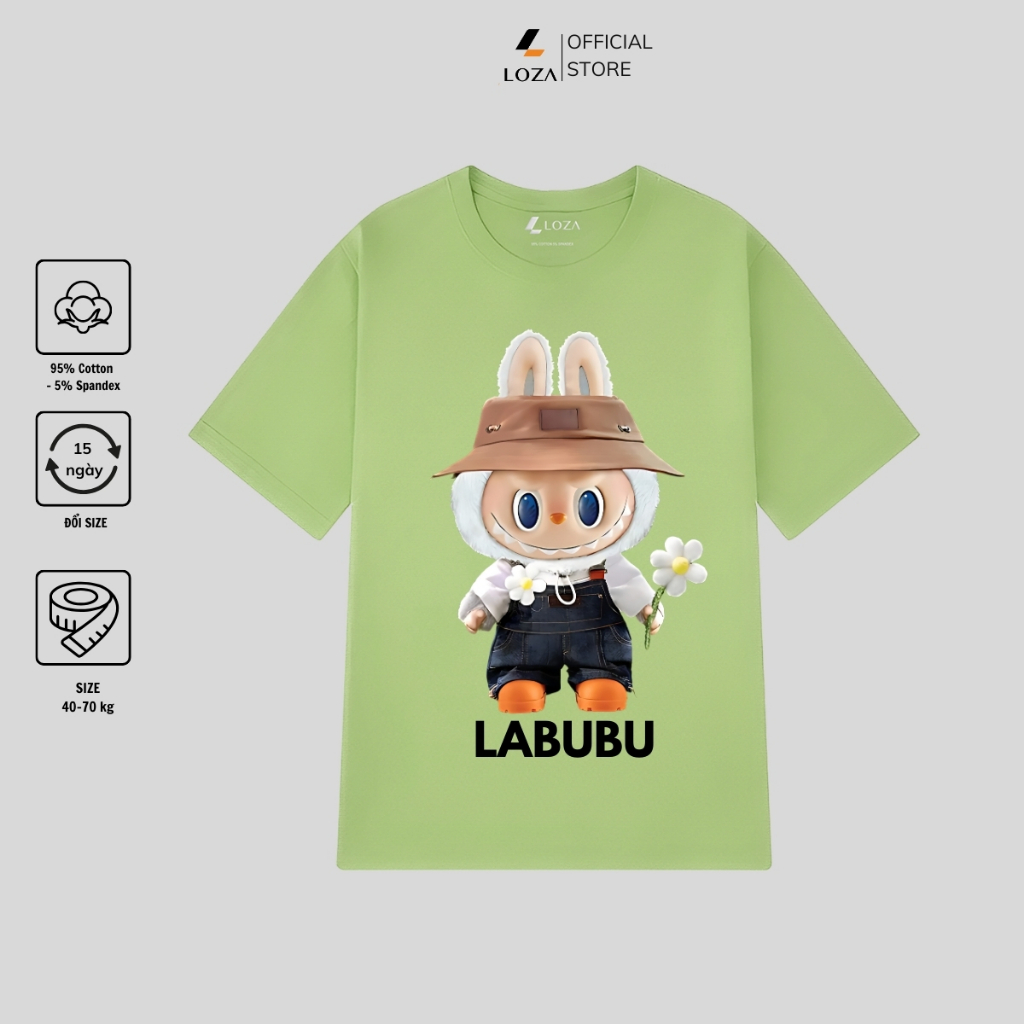 [Form Rộng] Áo thun nữ in hình Labubu nhiều mẫu - Áo phông nữ dáng rộng Loza - G0195_thumbnail_8