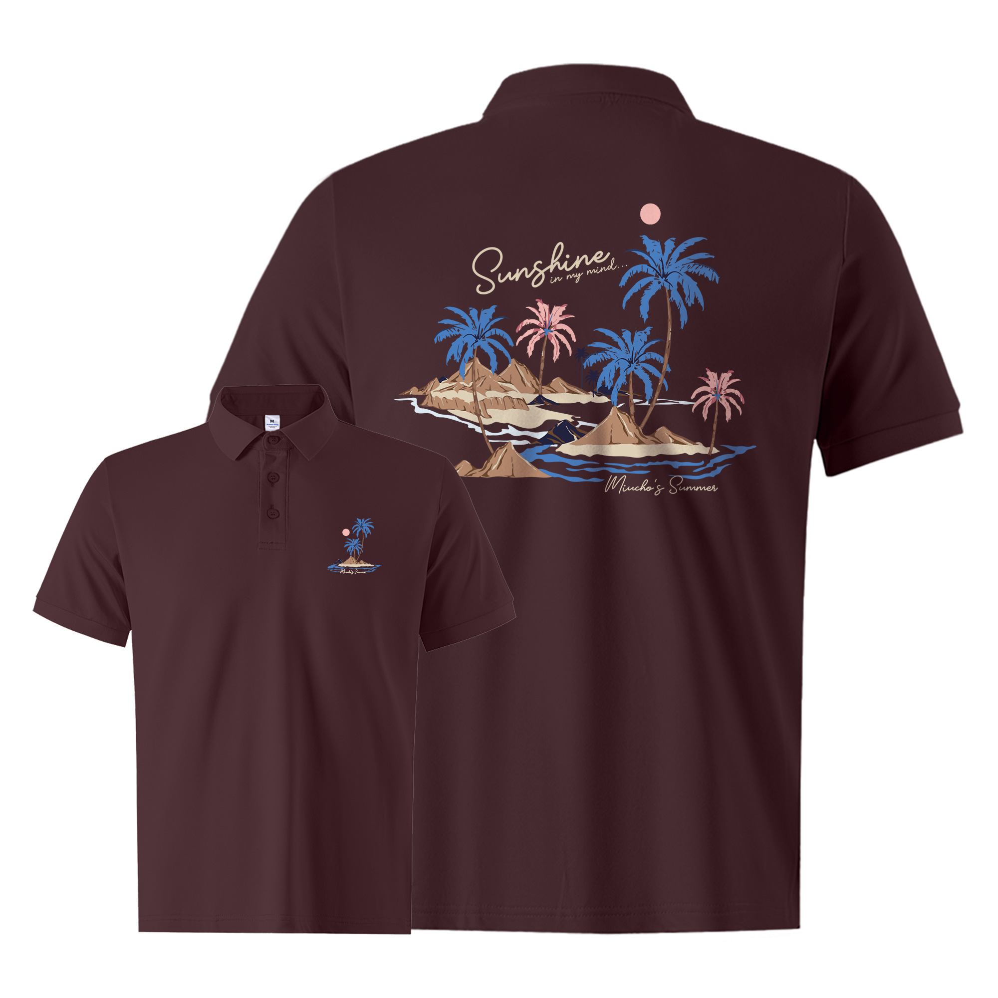 Áo polo nam big size form vừa 2185 Miucho Iconic vải cá sấu polyester co giãn thoáng mát in mix_thumbnail_9