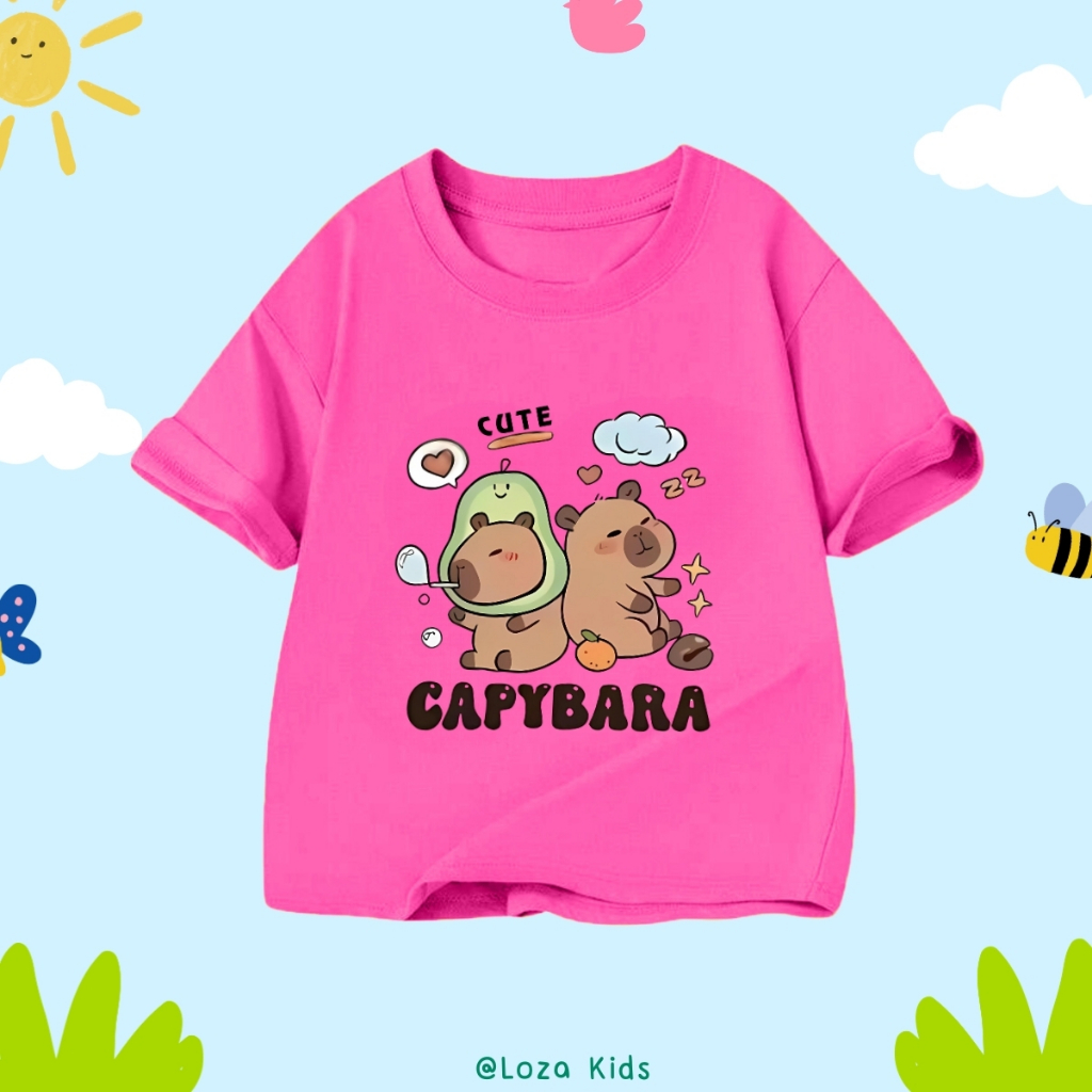 Áo phông cho bé in hình CapyBara nhiều mẫu - Loza Kids  AT024_thumbnail_13