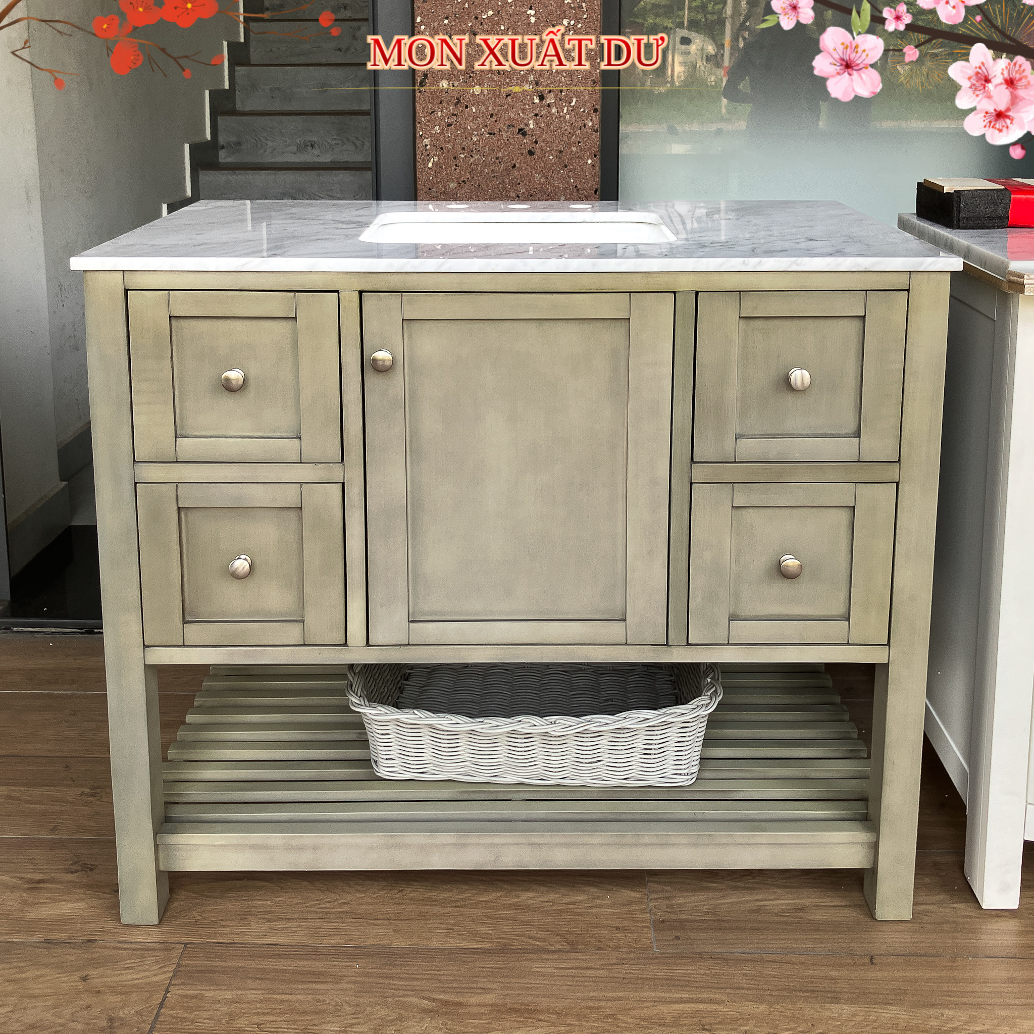 TỦ LAVABO 42 INCH LAKESHORE BY KBC XANH LÁ_thumbnail_2