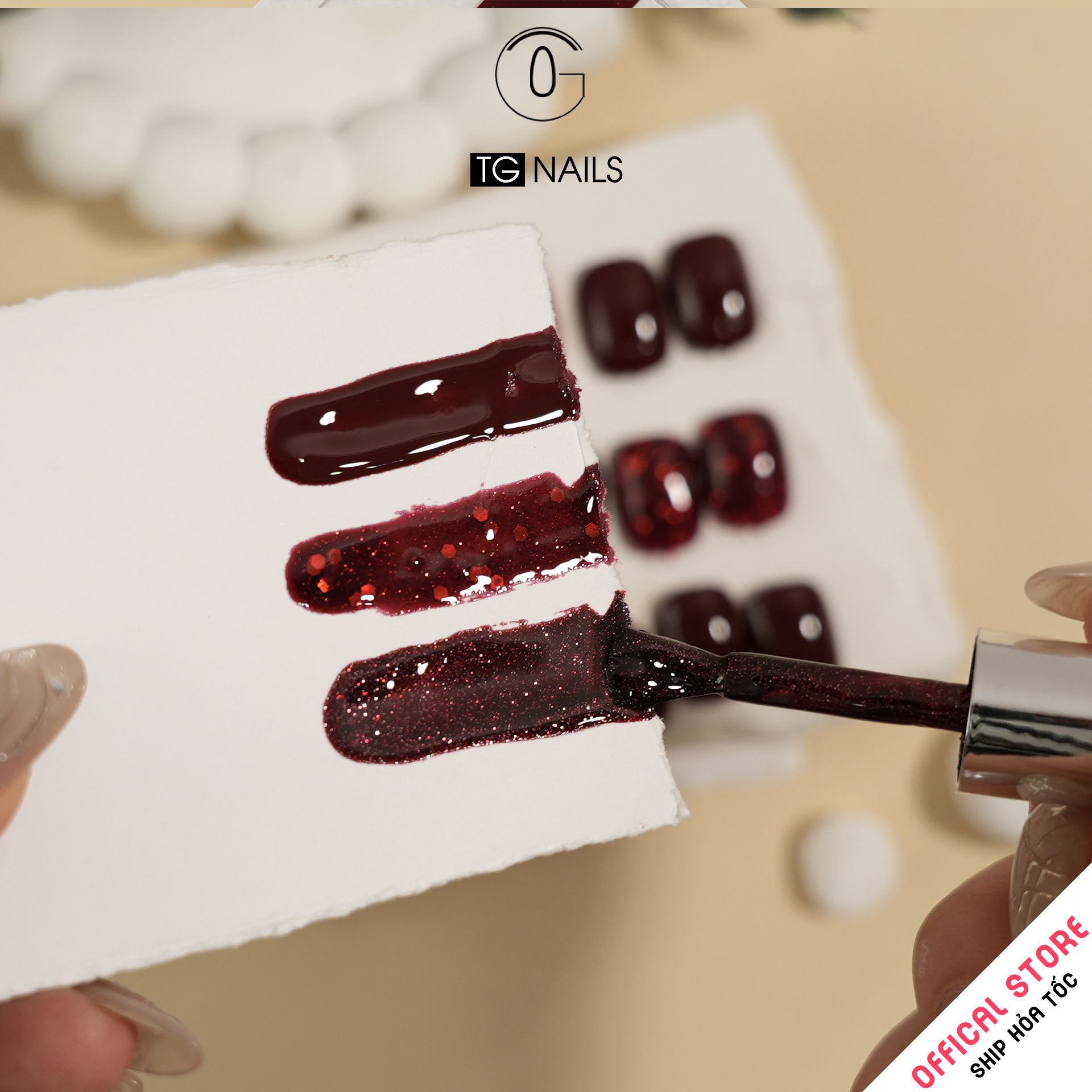 Sơn móng gel TG. Dung tích: 15ml/ lọ. Nhãn hàng TG nail._thumbnail_3