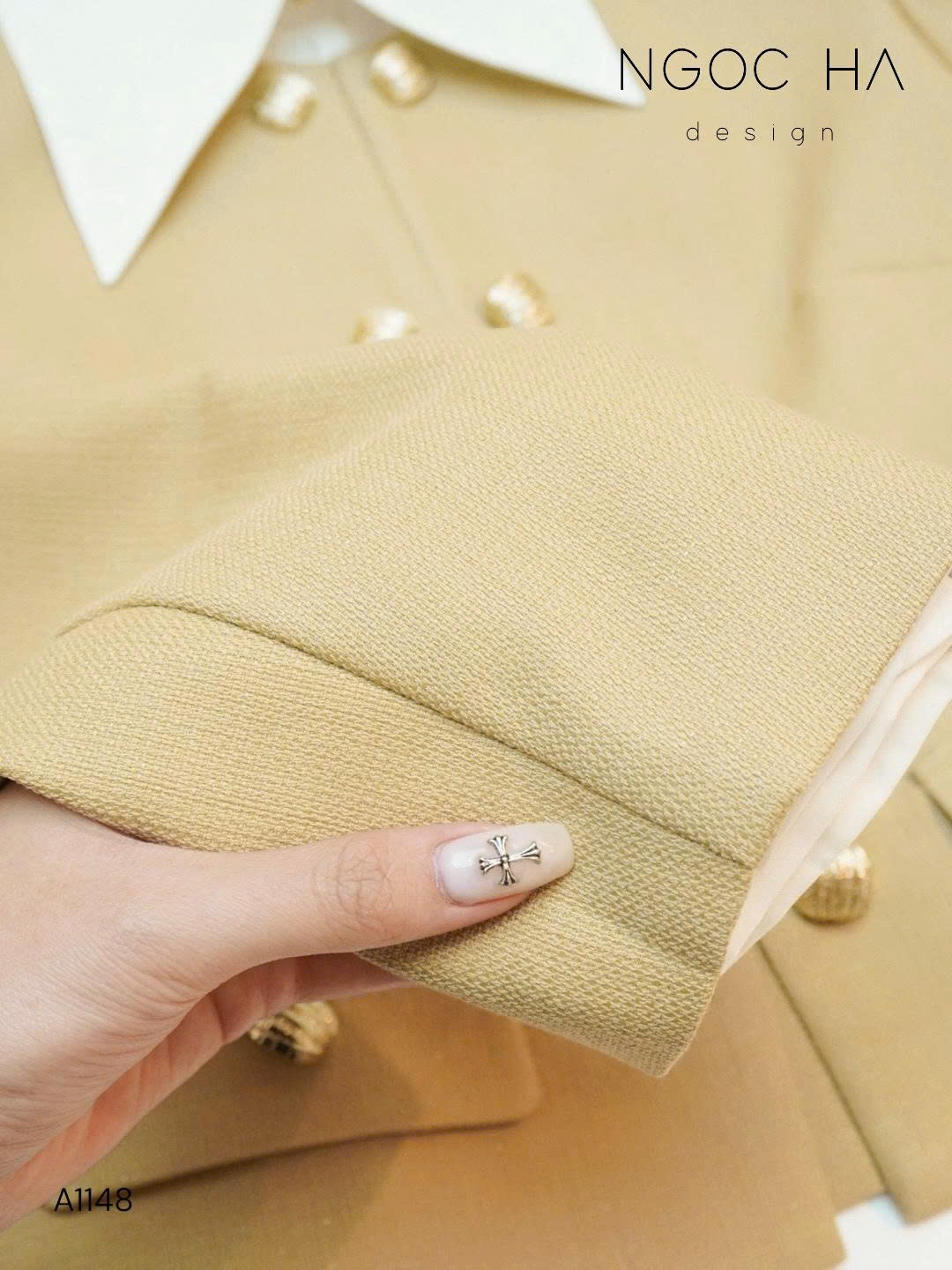 Bijou Set_ Bộ Text Dài Tay Màu Vàng Đồng BJ150_thumbnail_3