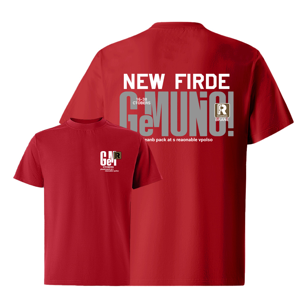 Áo thun nam form rộng ATD322 Miucho Iconic cotton cổ tròn in typography_thumbnail_12