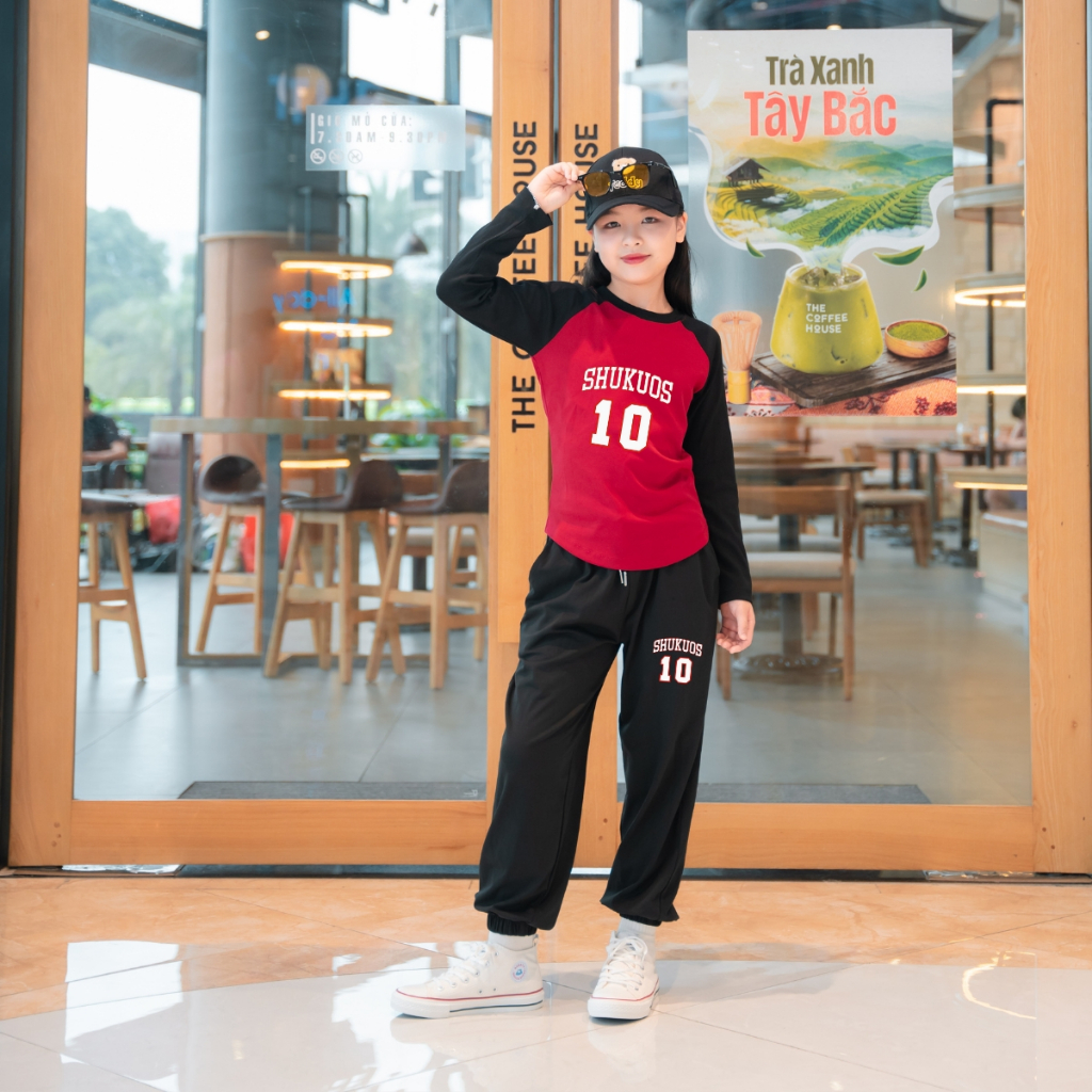 Đồ bộ dài tay bé gái chất liệu thun Borip in hình 'Shukuos 10' - Loza Kids BZ149_thumbnail_0