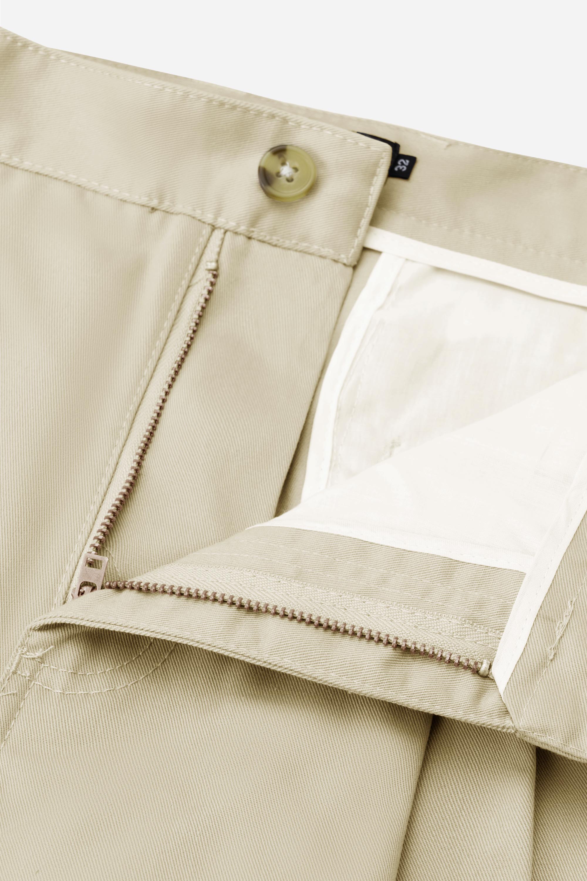 Quần Kaki Thô 2 Li Nam Trung Niên ANCHI Phom Suông Ống Rộng Màu Vàng Nhạt_thumbnail_6