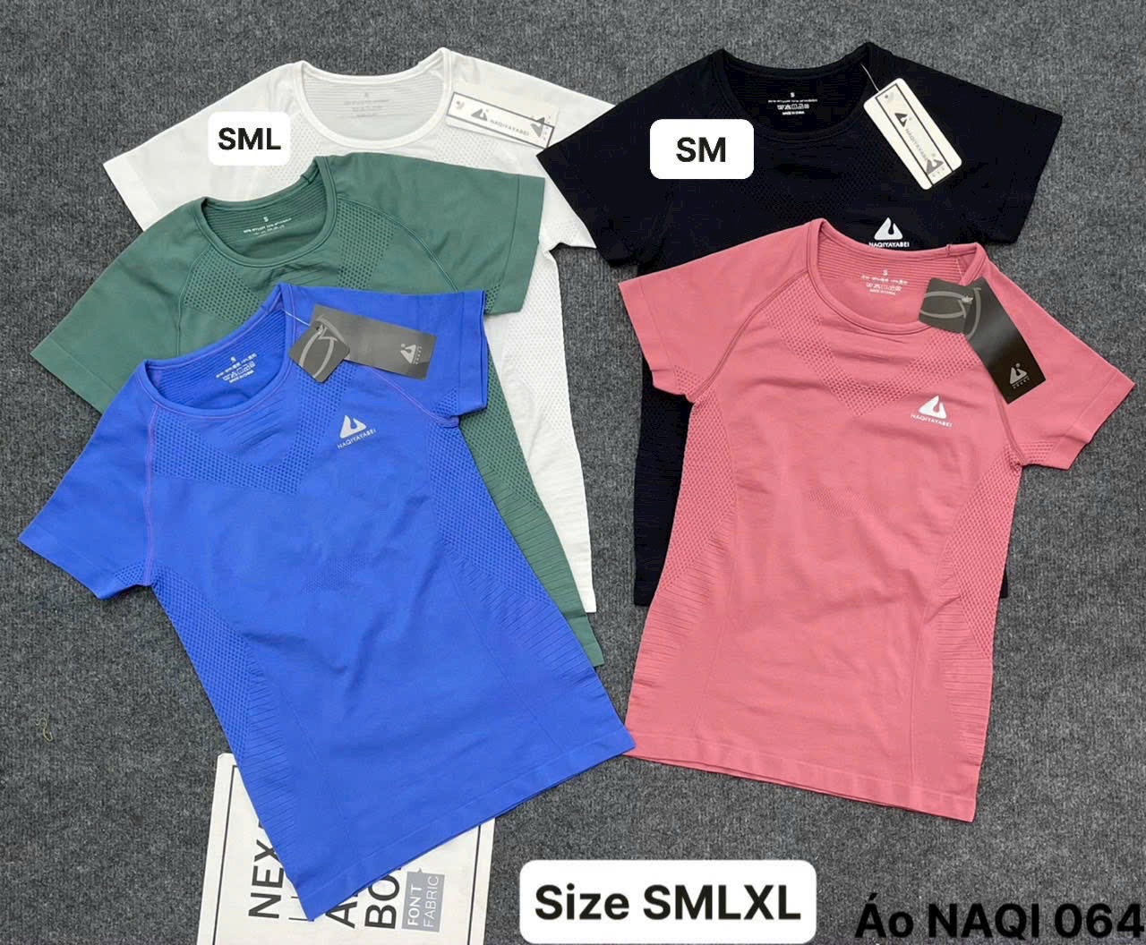 Áo Thun Thể Thao Tay Ngắn Naqi Ôm Body