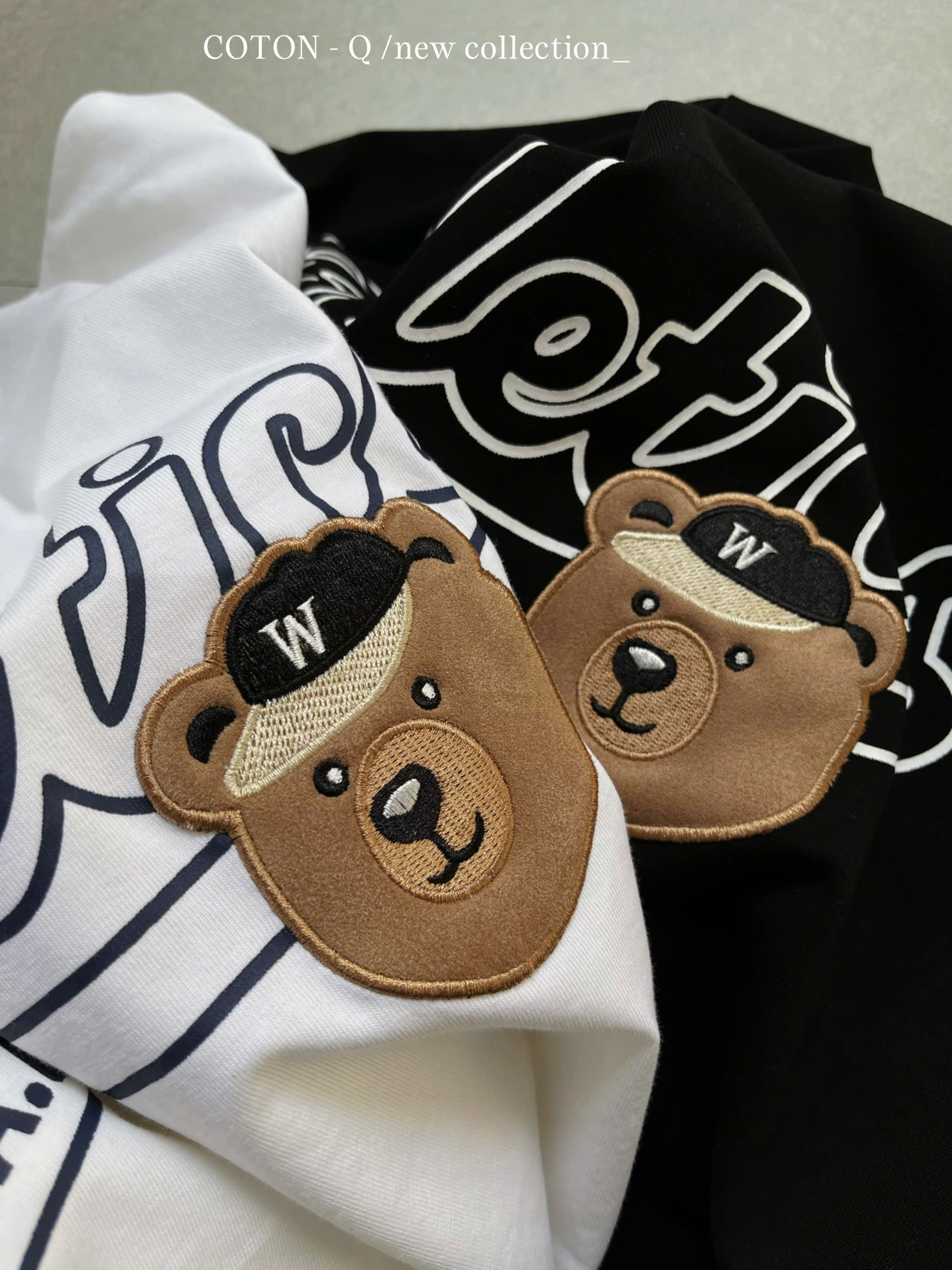 Áo thun thêu gấu ( ĐEN )_thumbnail_3