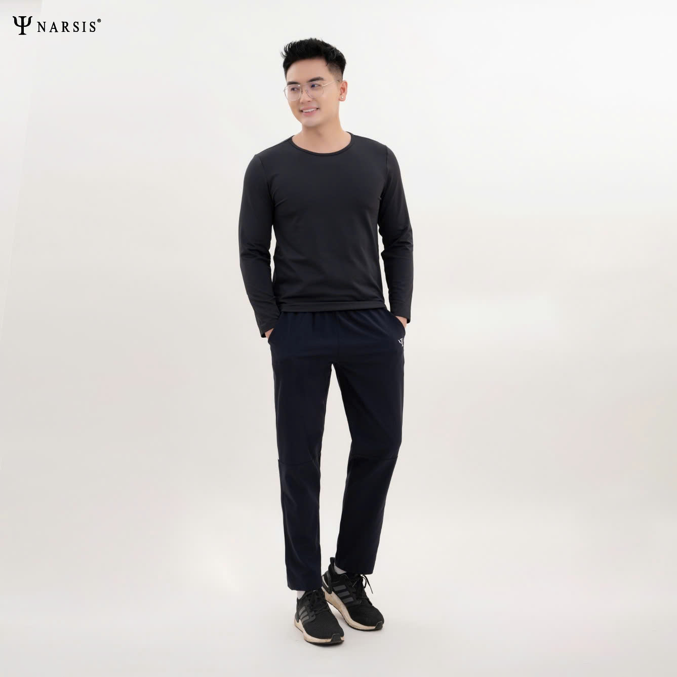 Áo Giữ Nhiệt Nam Dài Tay Narsis Lót Nỉ Mềm, Co Giãn Tốt, Giữ Ấm Hiệu Quả, Form Ôm Nhẹ Cổ Tròn_thumbnail_2