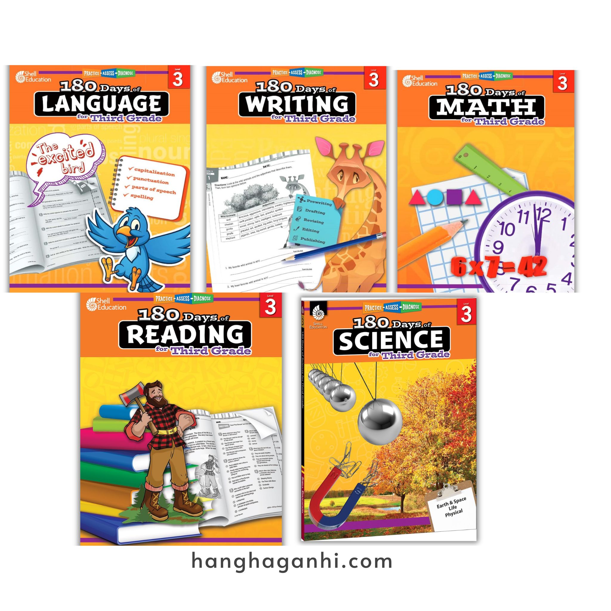 Bộ sách 180 Days – Grade 3 Full 5 Quyển_thumbnail_0