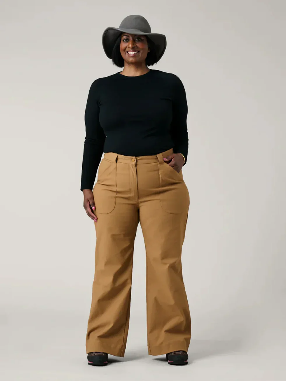Pants with lengths camel_thumbnail_5