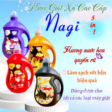Nước Giặt Xả 5 in 1  3kg  xanh Nagi