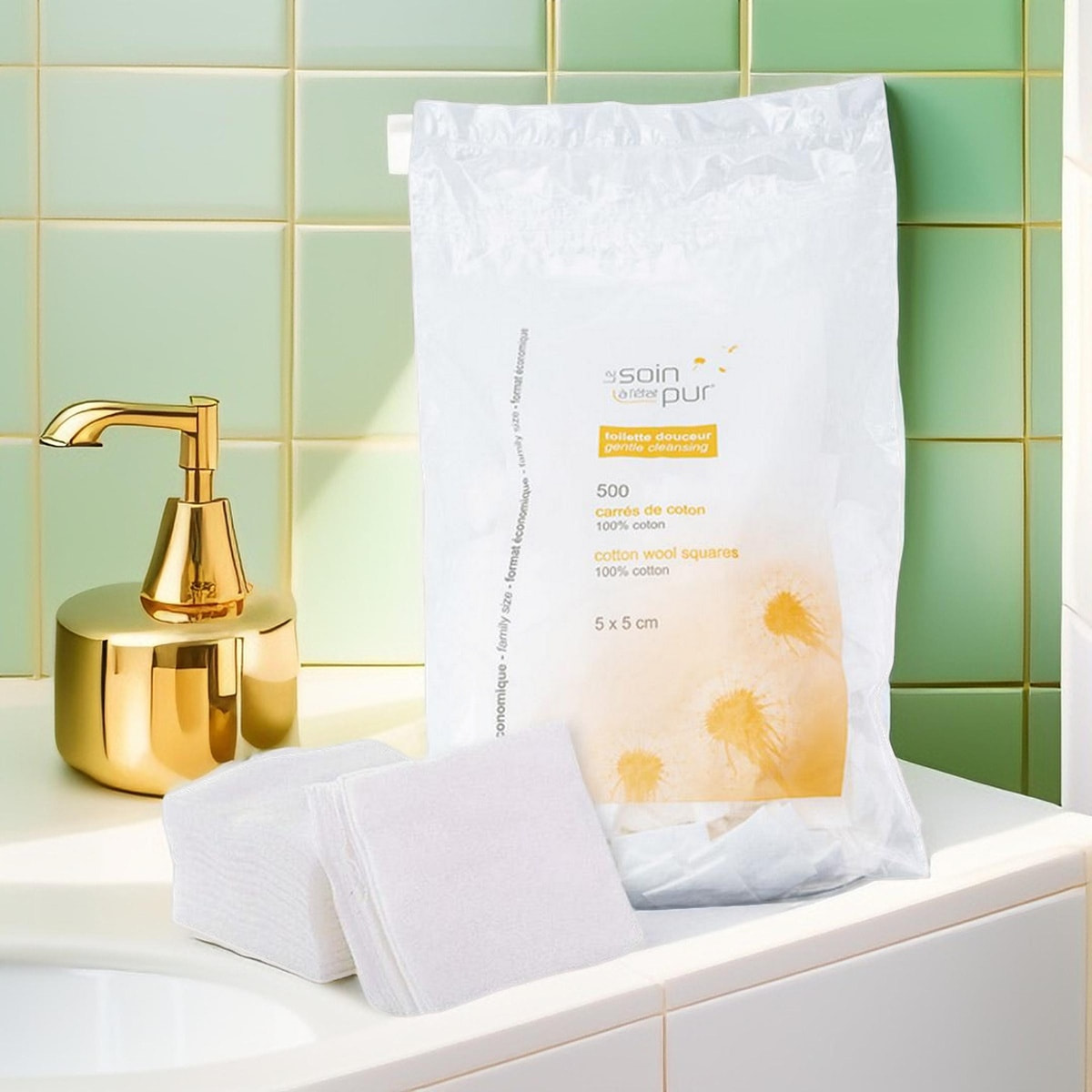 Bông Tẩy Trang Tetra Medical Le Soin Laretat Pur 500 Miếng _thumbnail_0