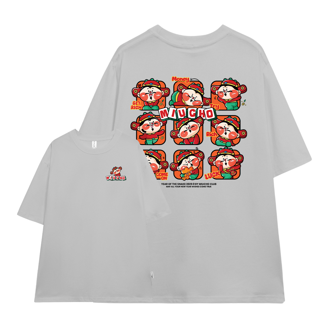 Áo thun tết form rộng cổ tròn chất vải cotton 4c co giãn thoáng mát ATD1743 Miucho in mix_thumbnail_17