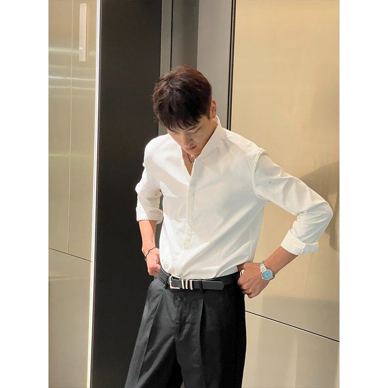 Áo Sơ Mi Nam Cổ Tàu Lịch Lãm