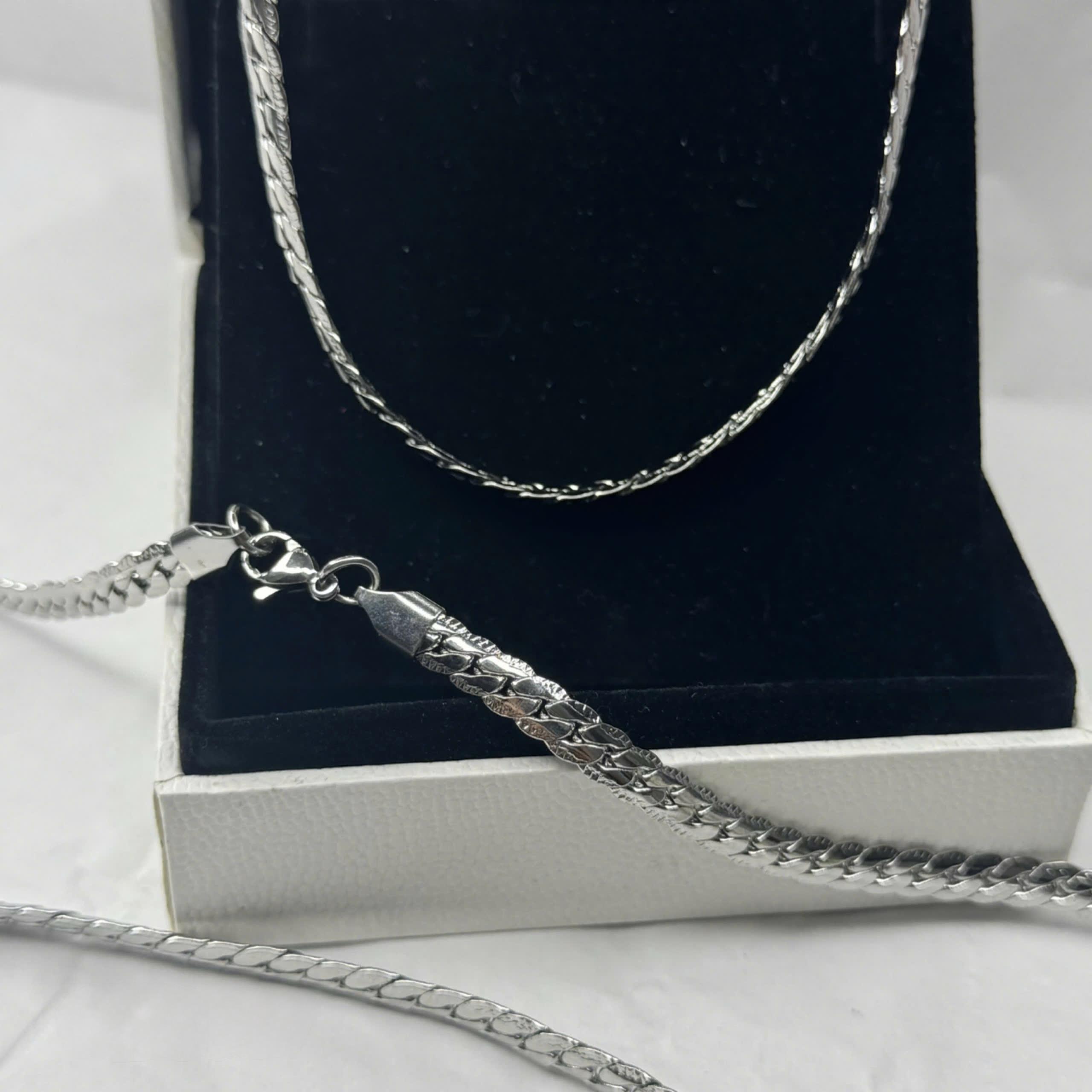vòng cổ xích thắt bím trơn 5mm dài 50cm_thumbnail_2