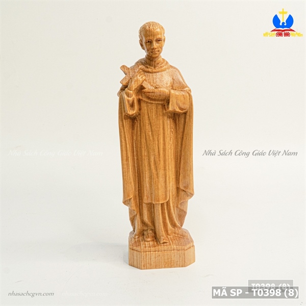Tượng Thánh Martin 15cm gỗ Pơmu