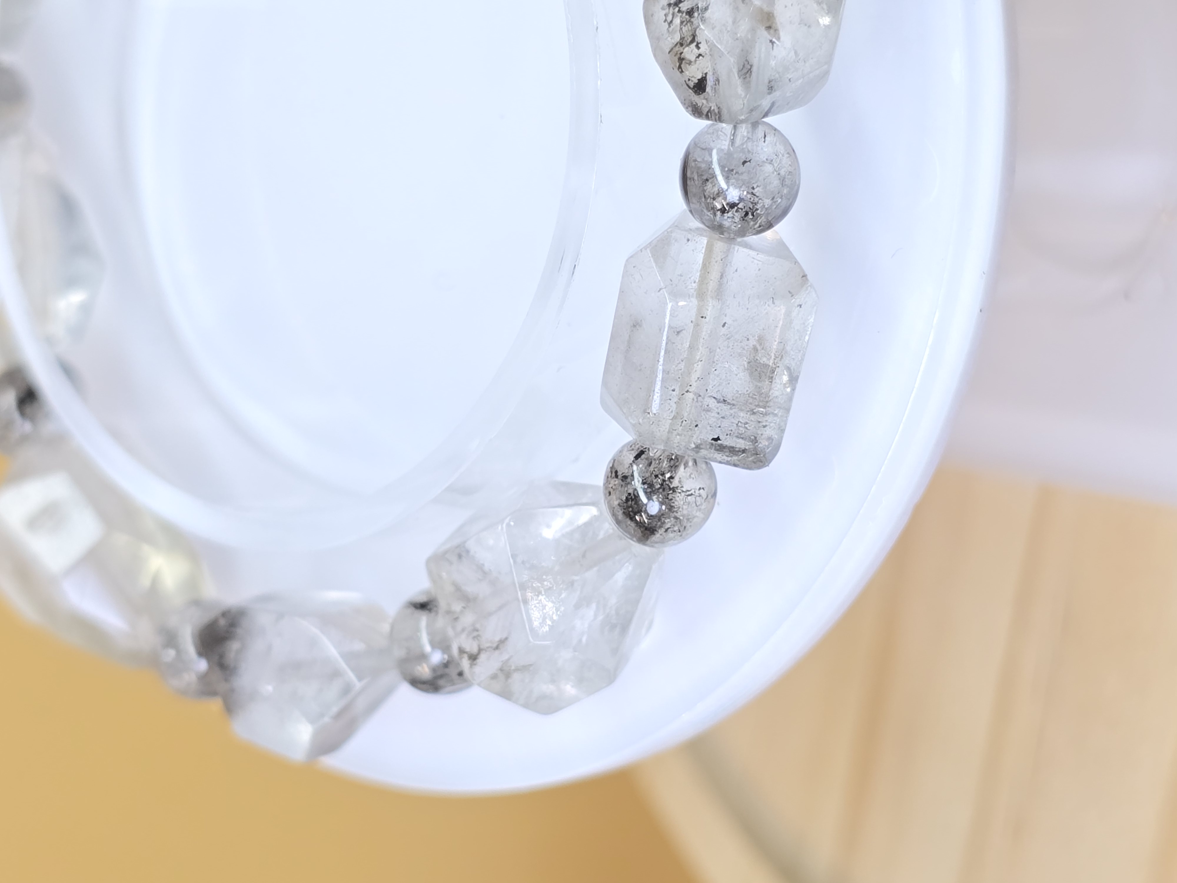 Vòng Tay Thạch Anh 2 Đầu (Double-Terminated Quartz) Xuất Xứ Pakistan