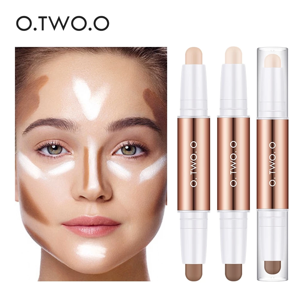 O.TWO.O Highlighter Makeup Shadow Contour Stick Double Head For Brighten Face Cosmetics_thumbnail_2