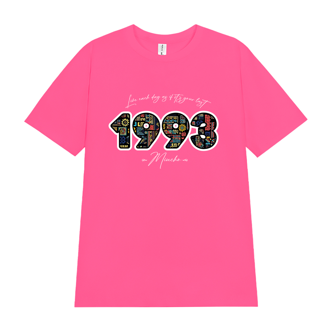 Áo thun nữ in năm sinh 1993 form vừa regular vải cotton 4c thoáng mát ARD1780 Miucho Chic in mix_thumbnail_10