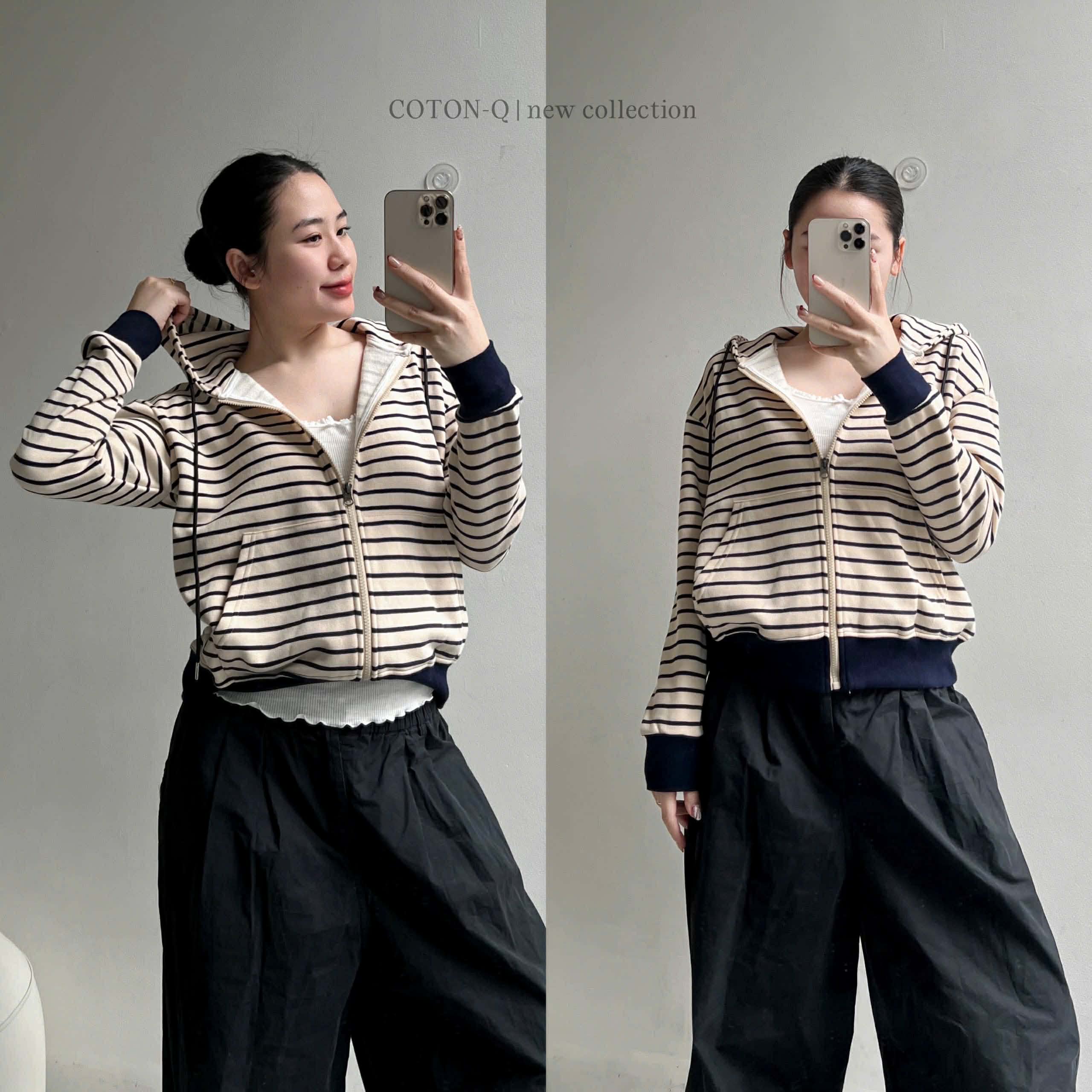 Áo khoác phối màu sọc ( XANH )_thumbnail_15