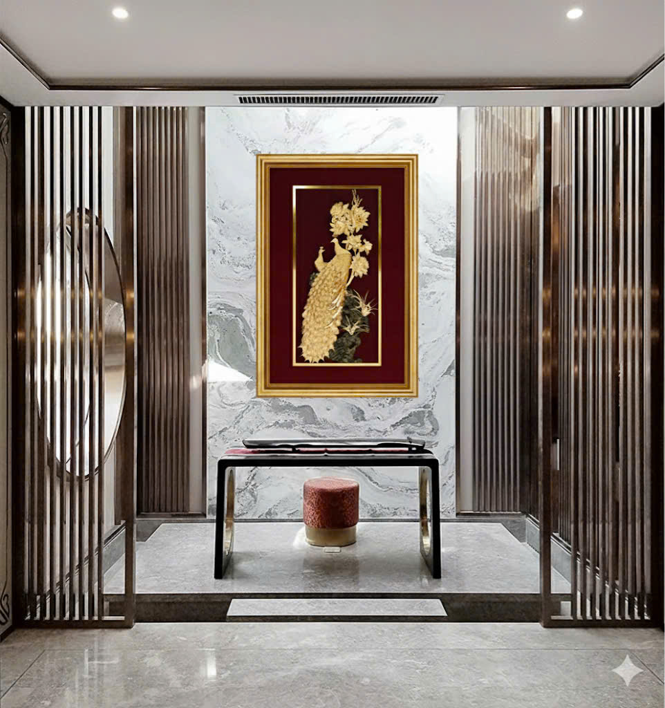 Tranh phú quý cát tường mạ vàng 24k KT 1M2 X 80CM _thumbnail_2