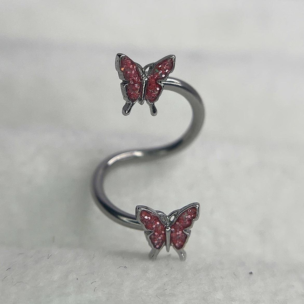 Xoắn vòng bướm đỏ hồng