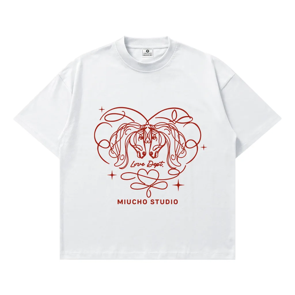 Áo thun couple cặp đôi form boxy Miucho vải thoáng mát trái tim dễ thương Tết in mix 2904_thumbnail_0