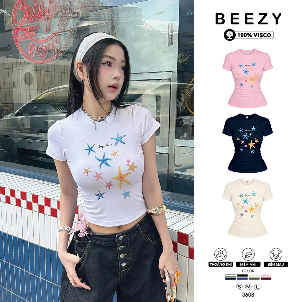 Áo baby tee form ôm phong cách mùa hè Beezy 3608