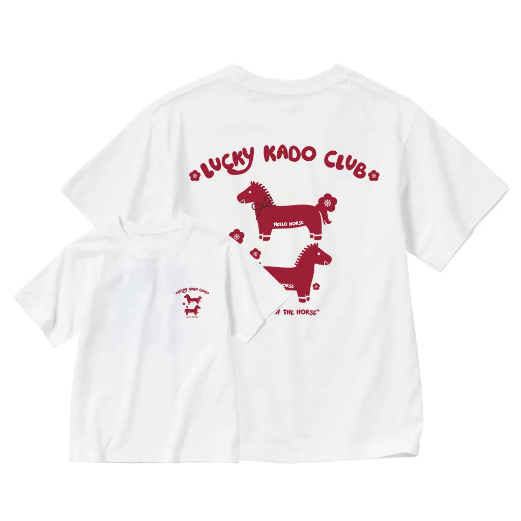 Áo thun cho bé Kado vải cotton thoáng mát tay ngắn cổ tròn Tết Bính Ngọ in mix 2869_thumbnail_0