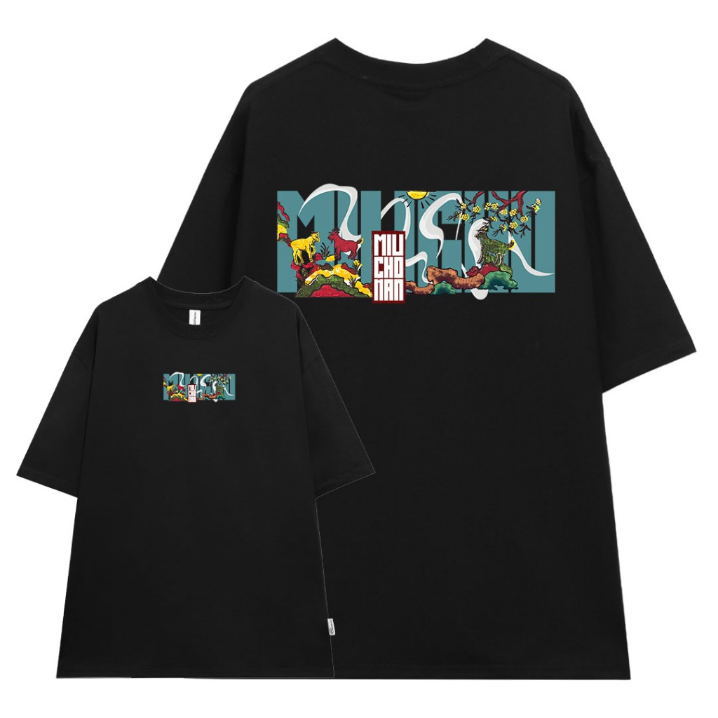 Áo thun nam form rộng 12 con giáp tuổi Mùi ( tuổi dê) ATD445 Miucho Man cotton cổ tròn ingraphic_thumbnail_8