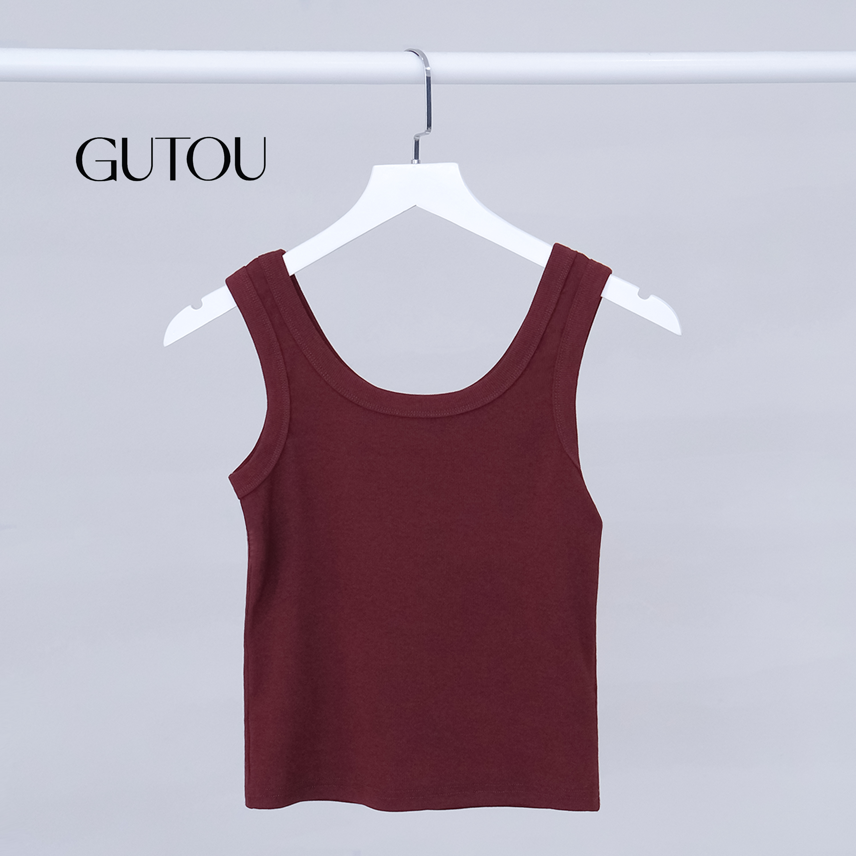 [ GUTOU ] Áo Ba Lỗ Basic Cổ Tròn Ôm Body_thumbnail_4