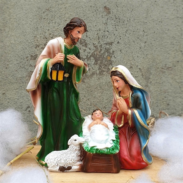 Tượng Noel Thánh Gia 17cm ✔