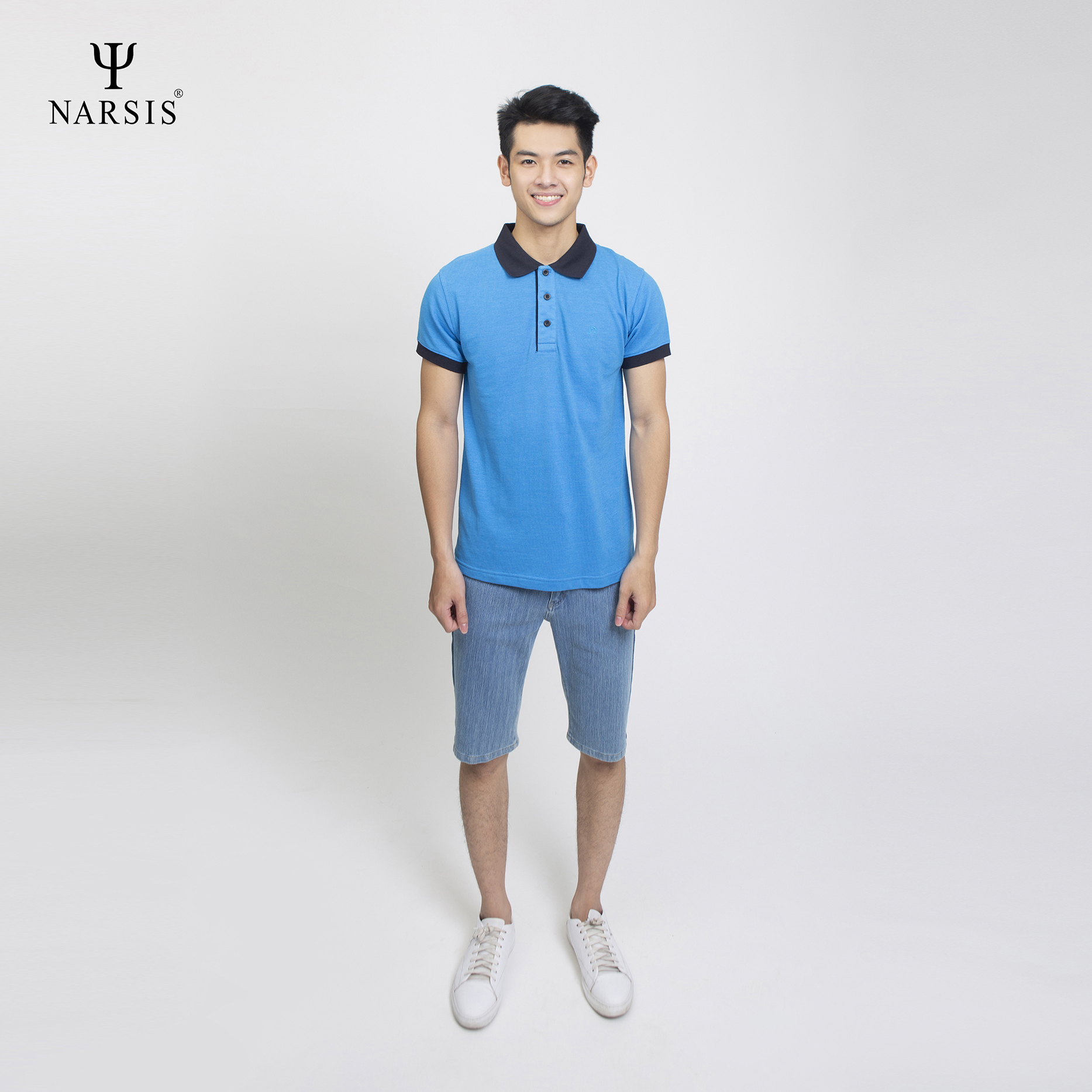 ÁO POLO CÓ CỔ NAM D4011 NARSIS CHẤT LIỆU THOÁNG MÁT, DỄ CHỊU, THOẢI MÁI CẢ NGÀY, DỄ VẬN ĐỘNG