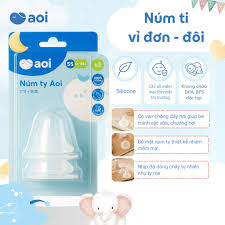 Núm ty Aoi size SS 0-1 tháng (vỉ đơn)
