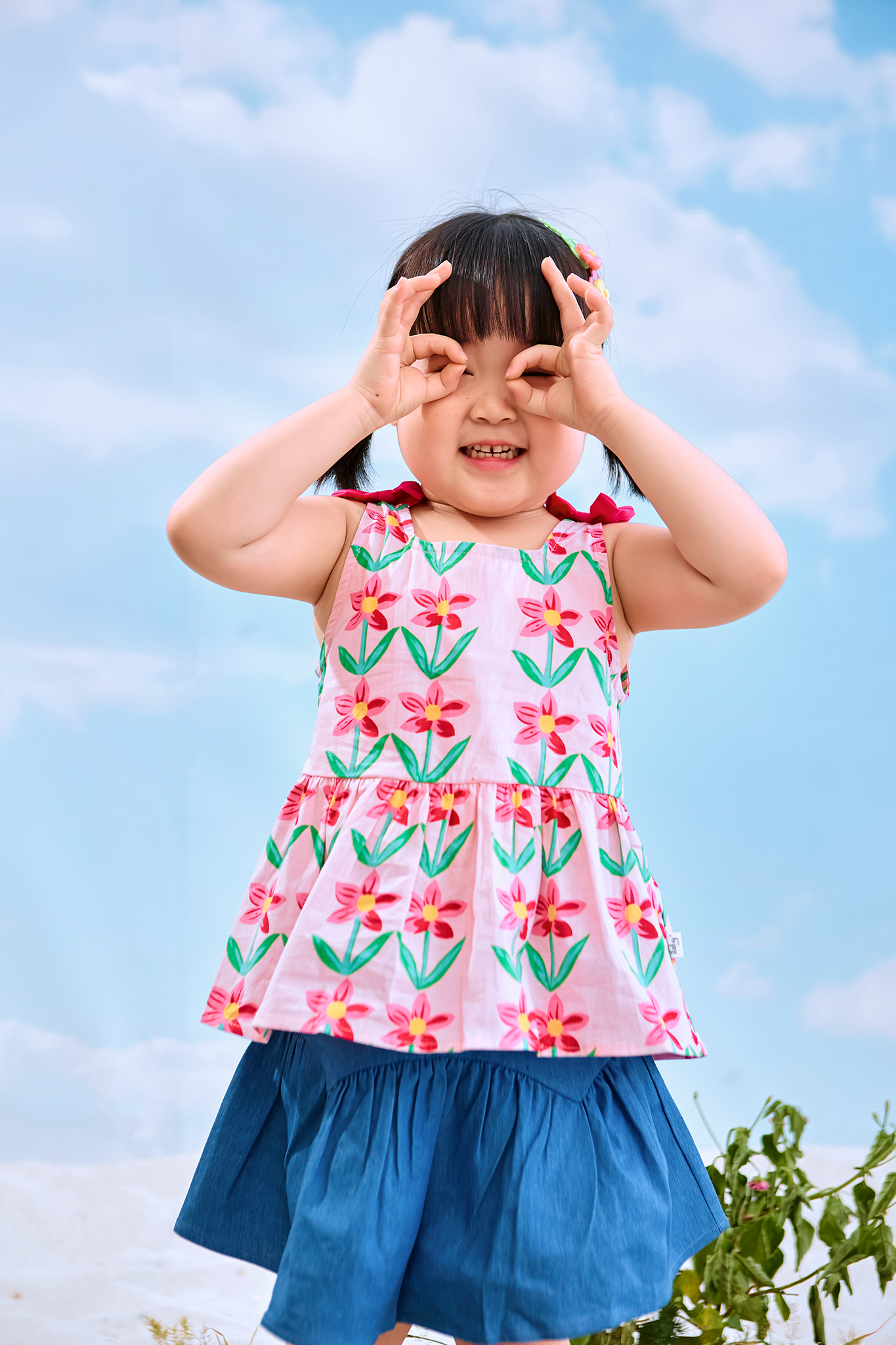 Áo hoạ tiết phối nơ vai_thumbnail_1