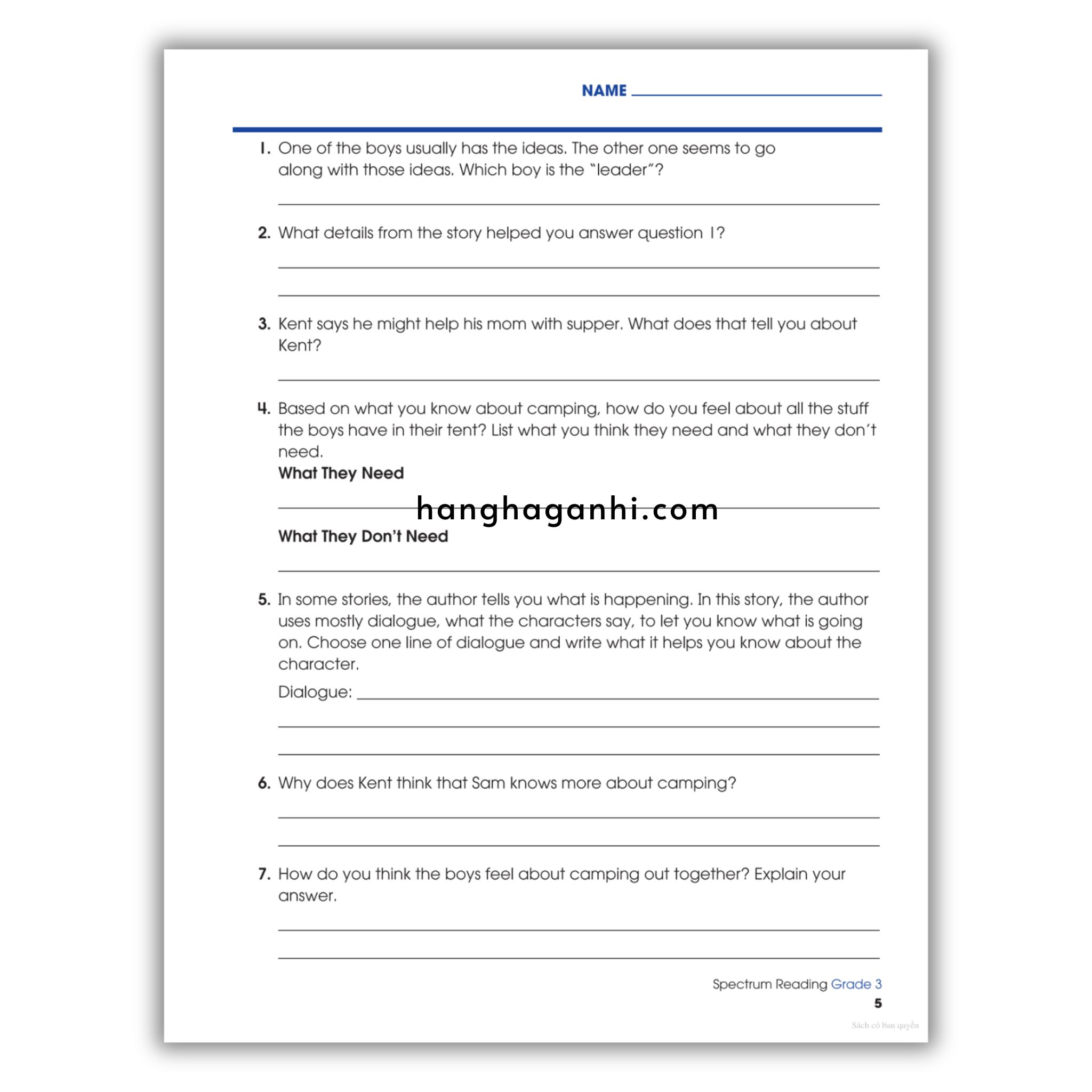 Sách Spectrum Reading Workbook Grade 3_thumbnail_8