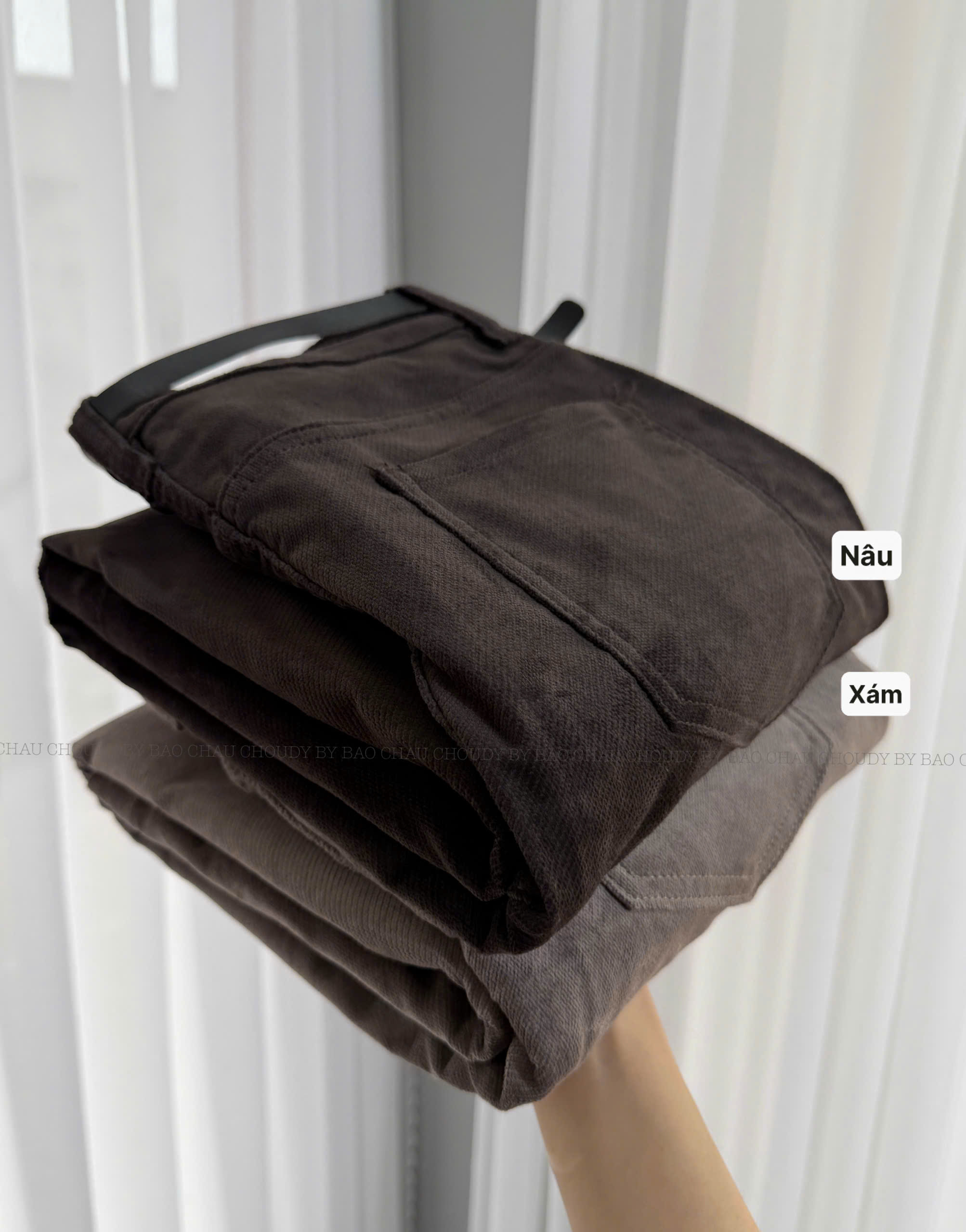 H3 QUẦN NHUNG 2 MÀU  (KÈM BELT)_thumbnail_3